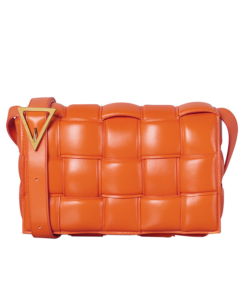 Bottega Veneta Padded Cassette Bag Leather Orange